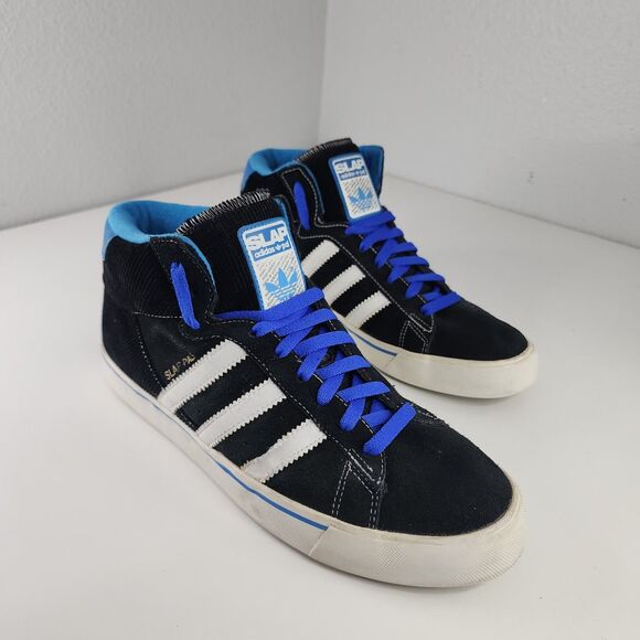 Adidas SLAP Magazine Campus Vulc Mid G08001 Black Blue US 10 Skateboarding Shoes - Picture 2 of 16